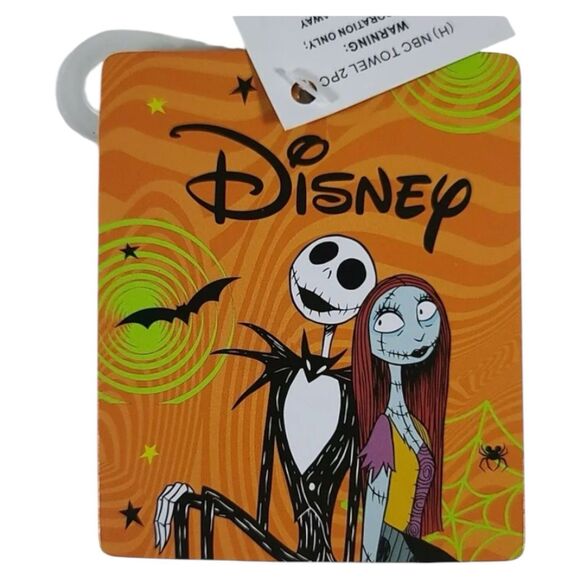 Nightmare Before Christmas Halloween Kitchen Set Of 2 Hand Towels 19.25 Inches - Picture 4 of 4